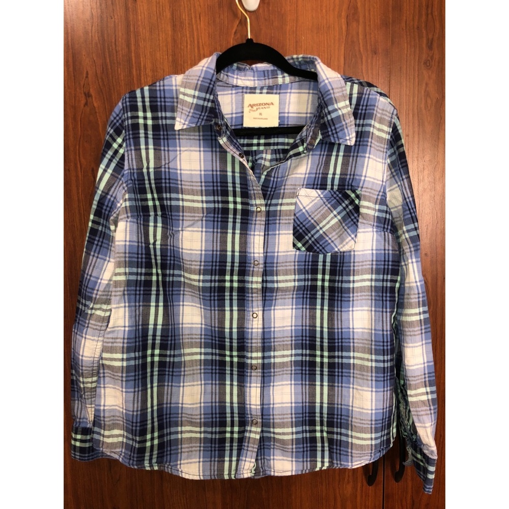 ARIZONA JEANS COMPANY PLAID SHIRT